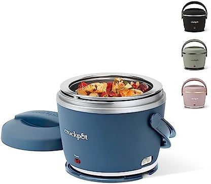 Crock-Pot Electric Lunch Box Food Warmer 20oz – Faded Blue ma