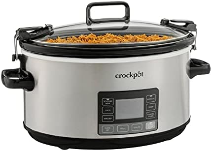 Crock-Pot 7 Quart Portable Programmable Slow Cooker with Timer qa