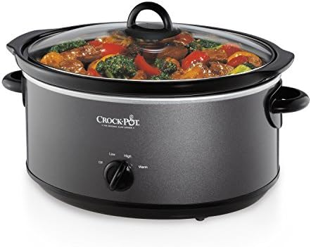 Crock-Pot 7 Quart Slow Cooker – Charcoal j6