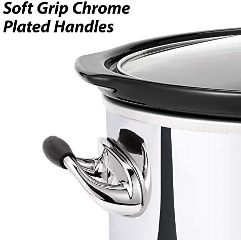 Crock-Pot 7 Quart Programmable Slow Cooker – Polished Platinum b7