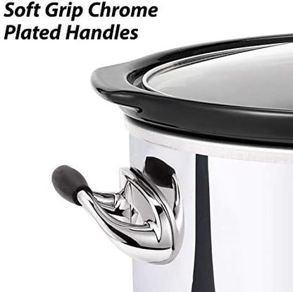 Crock-Pot 7 Quart Programmable Slow Cooker – Polished Platinum b7