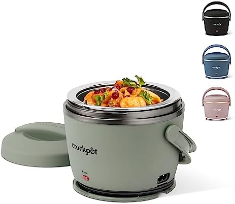 Crock-Pot Portable Electric Lunch Box Food Warmer – Green 4p