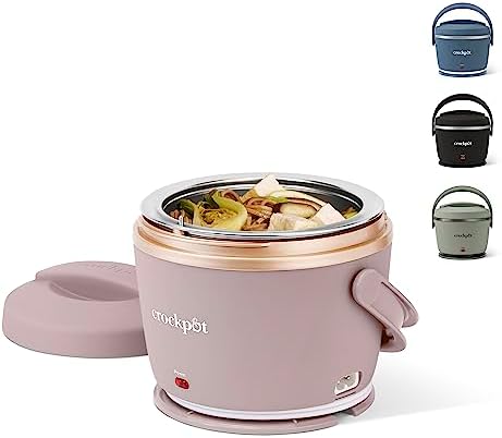 Crock-Pot Electric Lunch Box Food Warmer 20oz – Blush Pink hj