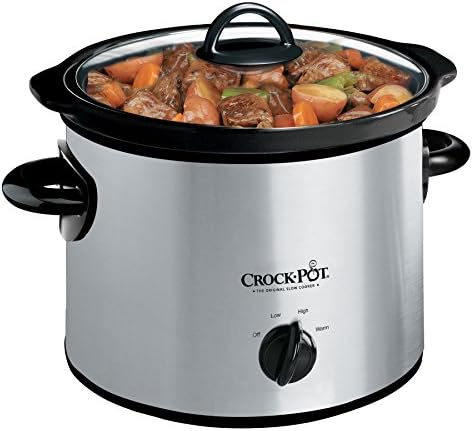 Crock-Pot 3 Quart Manual Slow Cooker – Silver qm