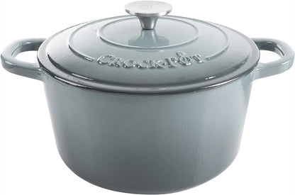 Crock-Pot 3 Quart Enameled Cast Iron Dutch Oven – Aqua ae