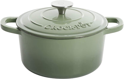 Crock-Pot 3 Quart Enameled Cast Iron Dutch Oven – Aqua ae