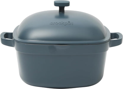 Crock-Pot 3 Quart Enameled Cast Iron Dutch Oven – Aqua ae